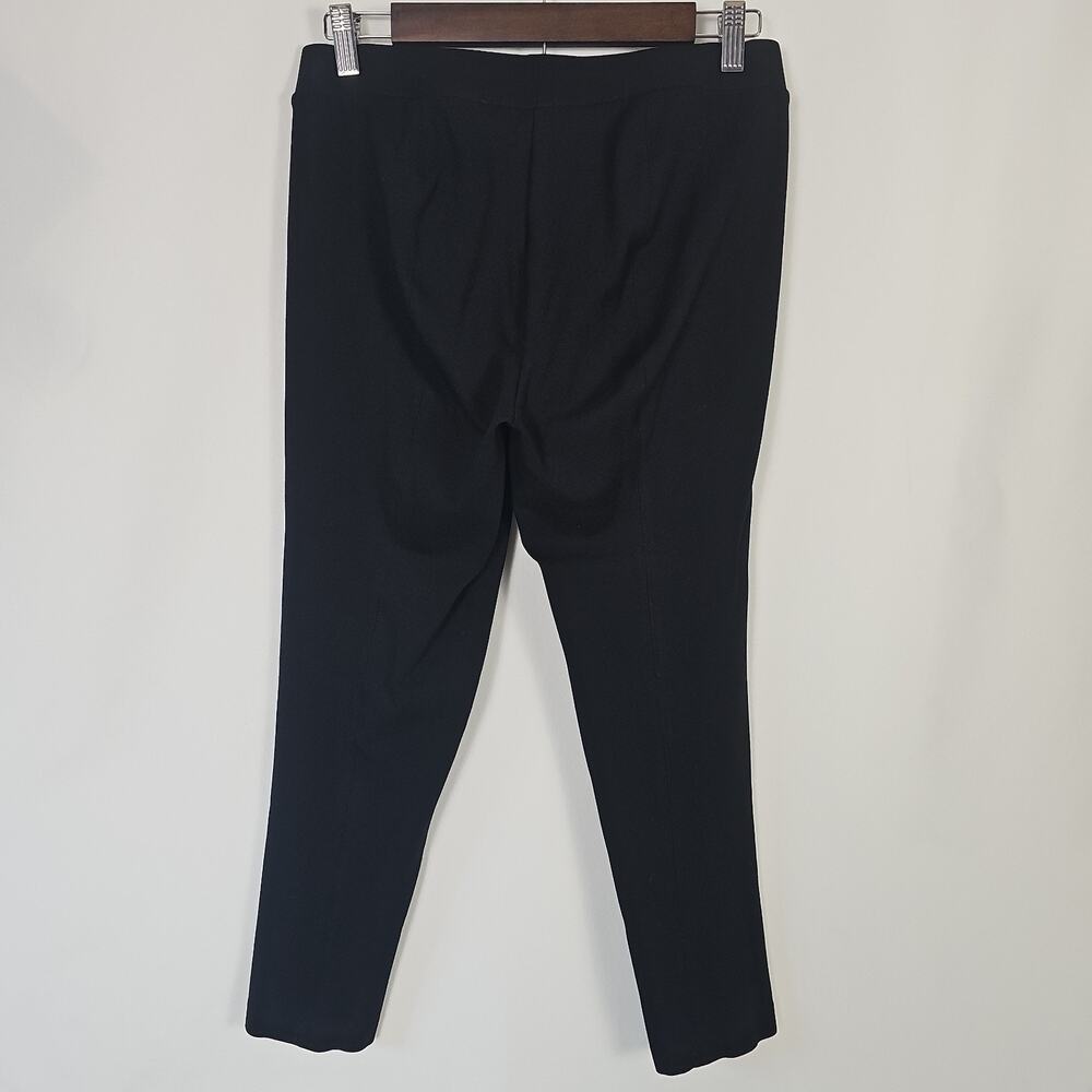 Vince Camuto Black Pull On Ankle Pants Womens Size PM Petite Medium Stretch - Picture 4 of 5